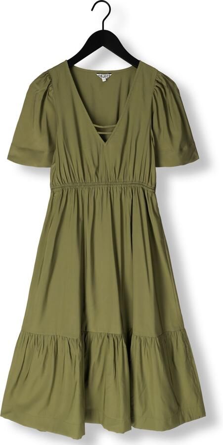 OBJECT Dames Jurken Objceline 2 4 Lo Dress 138 Groen - Foto 3