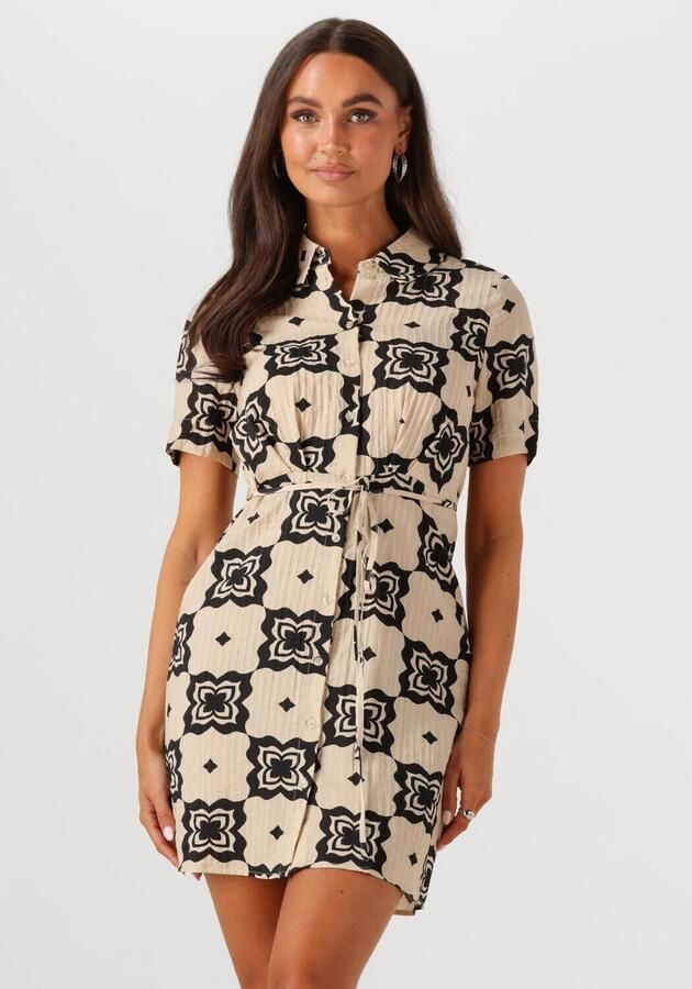 OBJECT Dames Jurken Objella Re S s Short Dress 138 Beige - Foto 4