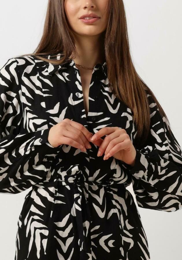 OBJECT Dames Jurken Objemira Tilda L s Dress Zwart - Foto 2