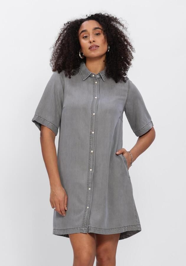OBJECT Dames Jurken Objframa 2 4 Re Denim Dress Grijs