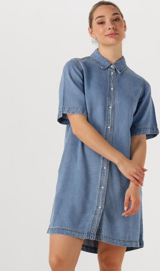 OBJECT Dames Jurken Objframe 2 4 Re Denim Dress Blauw