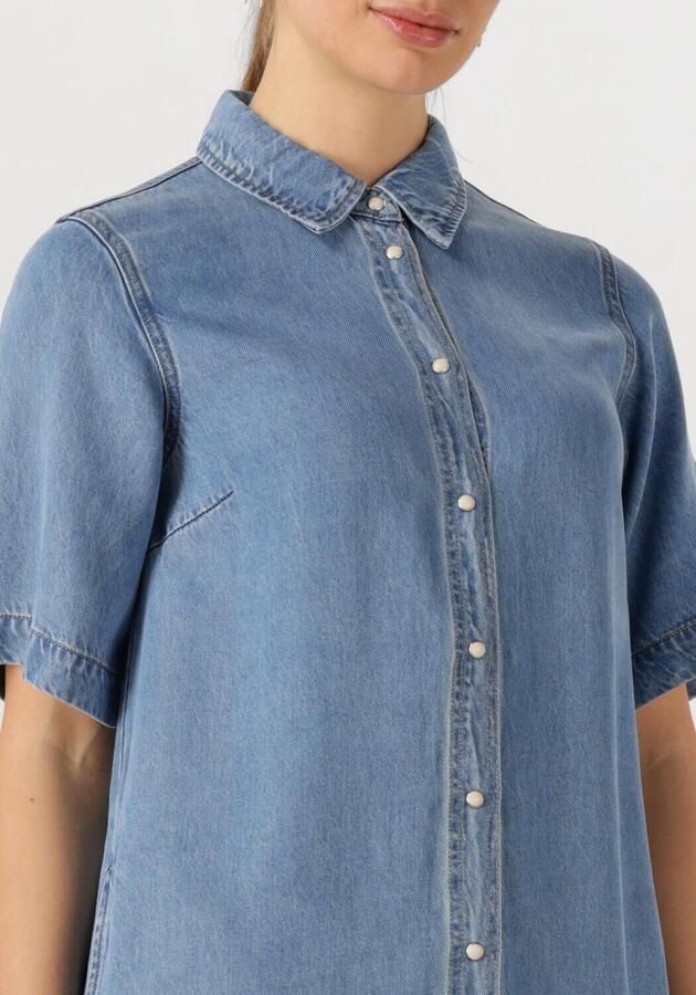 OBJECT Dames Jurken Objframe 2 4 Re Denim Dress Blauw - Foto 3