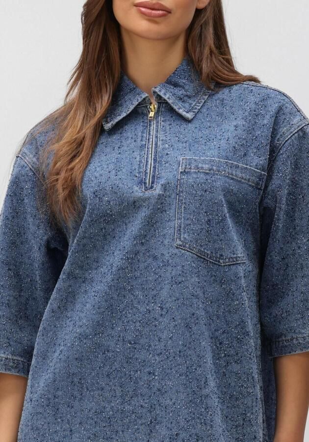 OBJECT Dames Jurken Objfrida 3 4 Sleeve Lo Dress Blauw - Foto 4