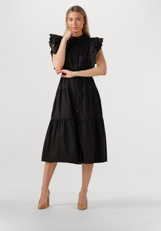 OBJECT Dames Jurken Objhope Chinna Re S s Long Dress Zwart - Foto 4