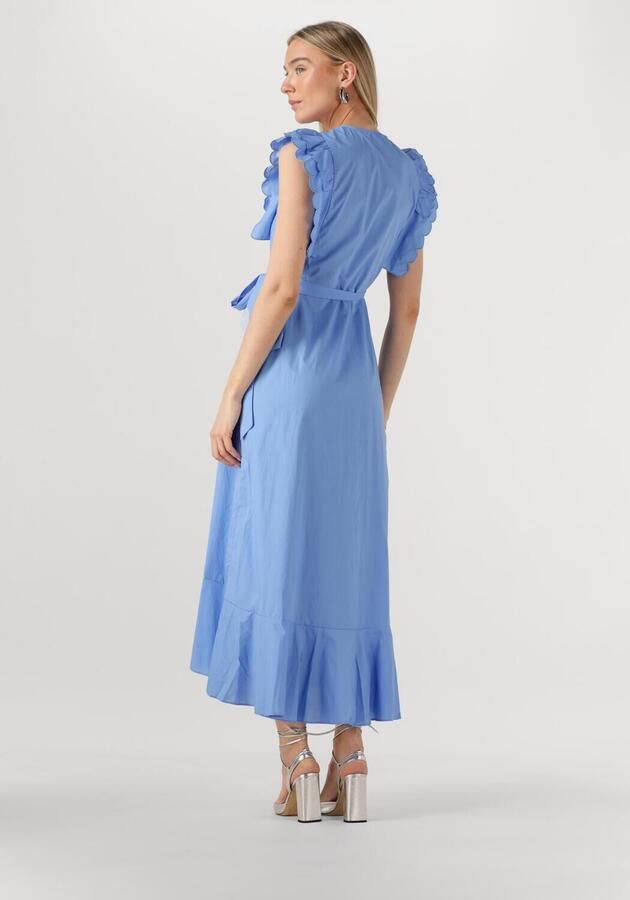 OBJECT Dames Jurken Objhope Papaya S s Wrap Dress Lichtblauw
