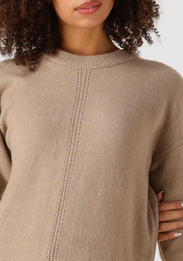 OBJECT Dames Jurken Objjuno L s Re O-neck Knit Dress Beige - Foto 2