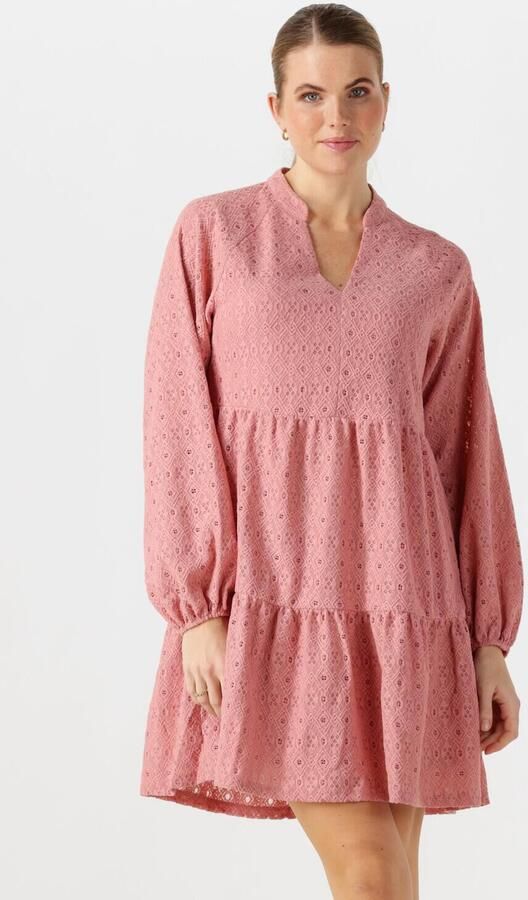 OBJECT Dames Jurken Objlaila Gia L s Re Short Dress Lichtroze - Foto 4