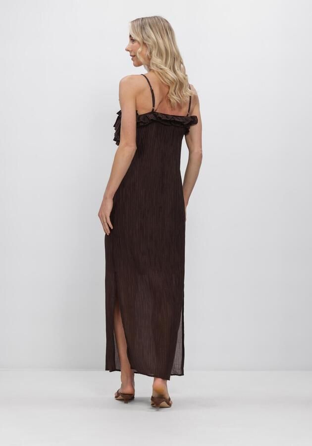 OBJECT Dames Jurken Objlyne S l Re Long Dress Bruin - Foto 2