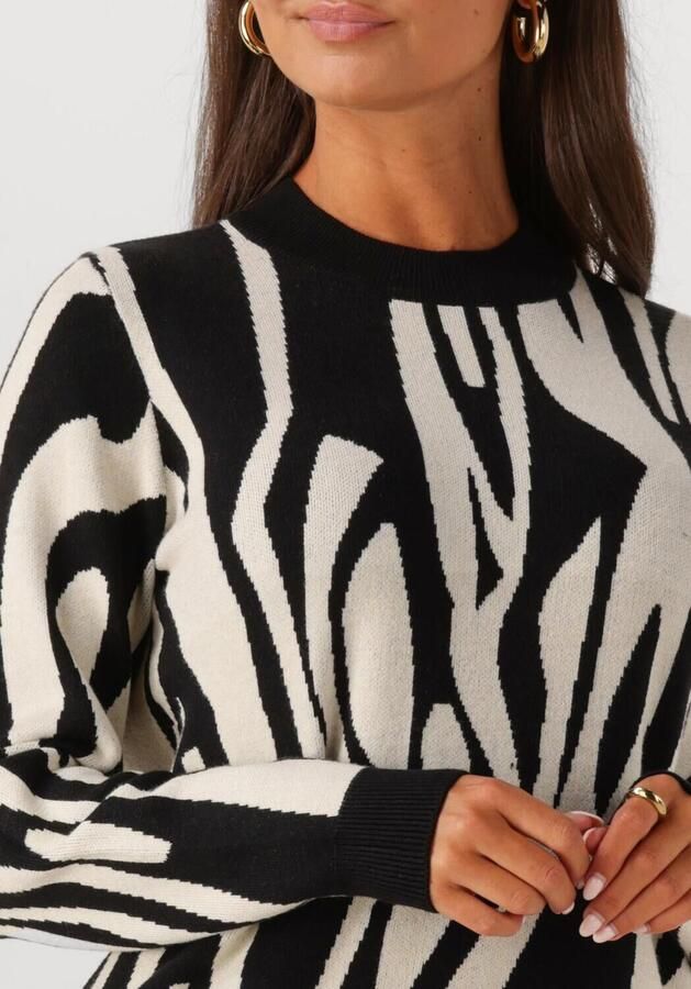 OBJECT Dames Jurken Objray L s Knit Dress Aop Multi