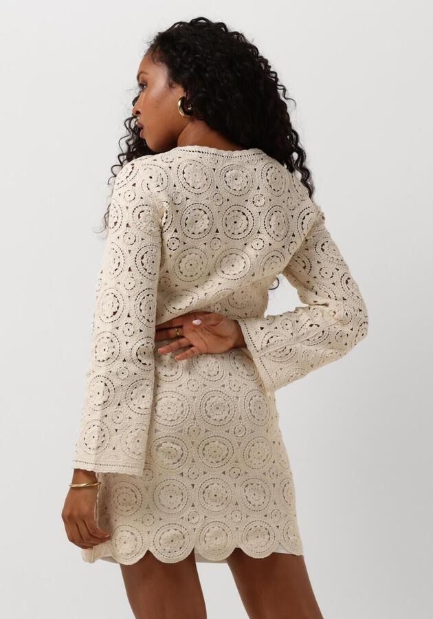 OBJECT Dames Jurken Objray L s Knit Dress Gebroken Wit
