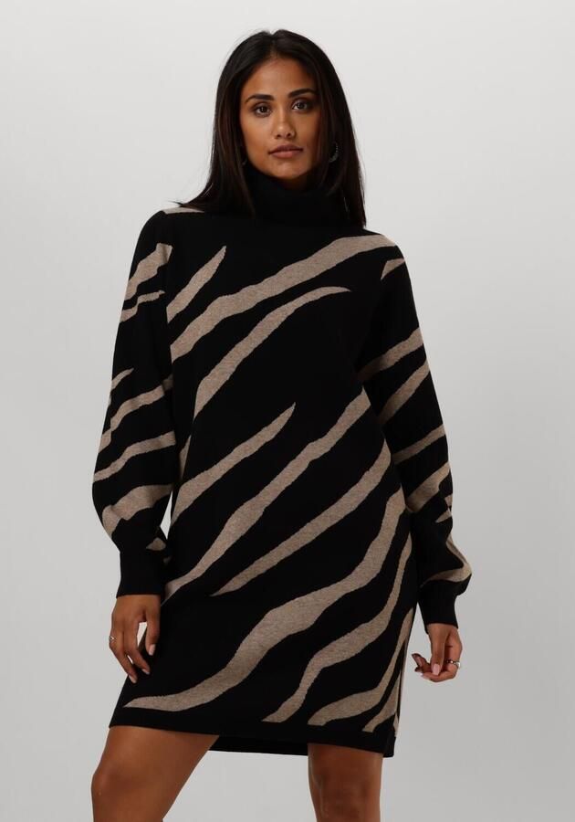 Object Zwarte Gebreide Coljurk Stijlvol Comfort Black Dames - Foto 4