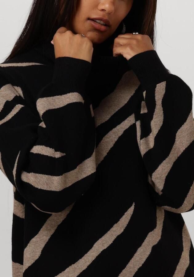 Object Zwarte Gebreide Coljurk Stijlvol Comfort Black Dames - Foto 2