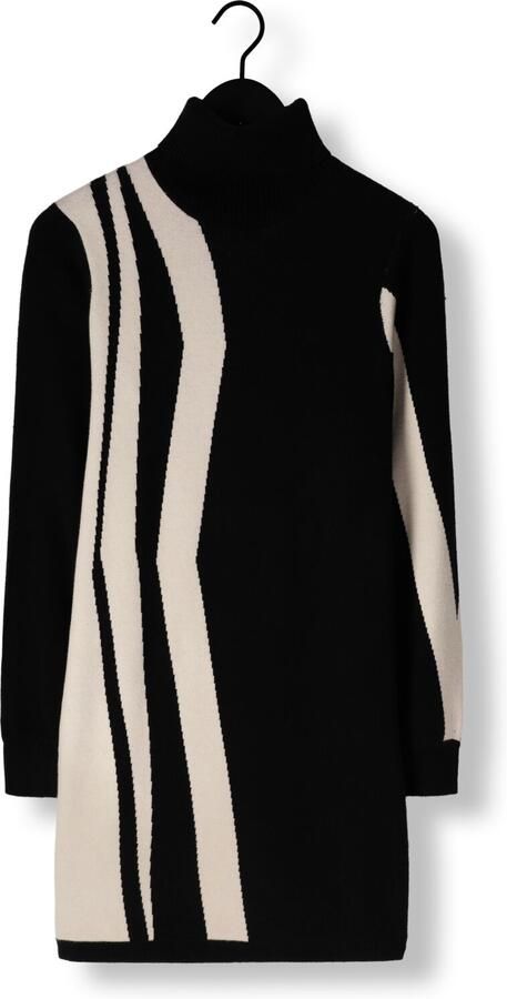 OBJECT Dames Jurken Objray L s Knit Rollneck Dress Zwart - Foto 3