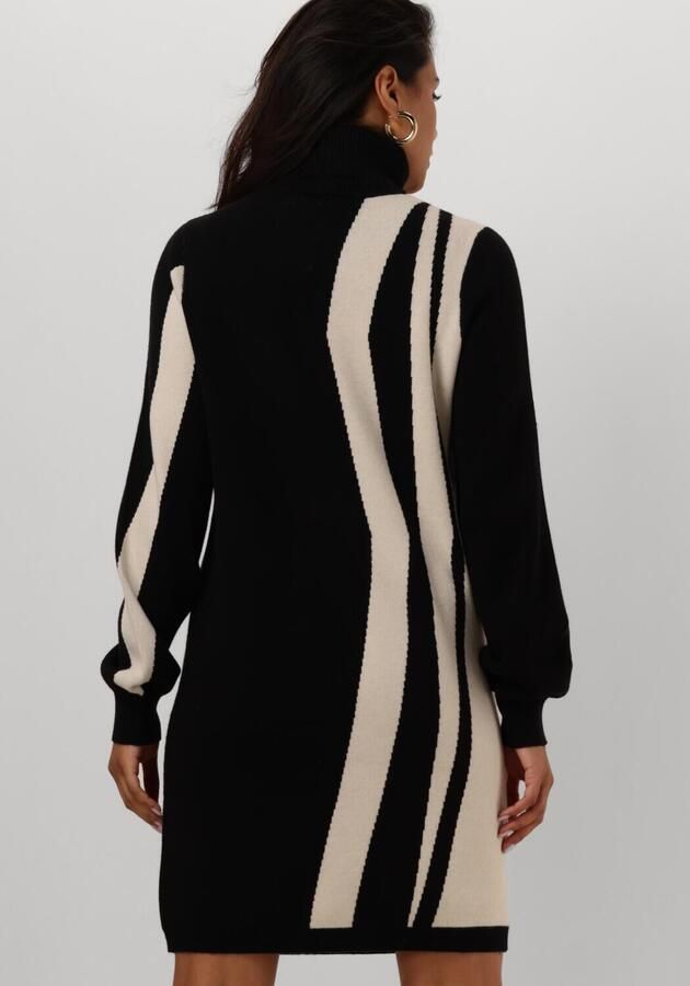 OBJECT Dames Jurken Objray L s Knit Rollneck Dress Zwart