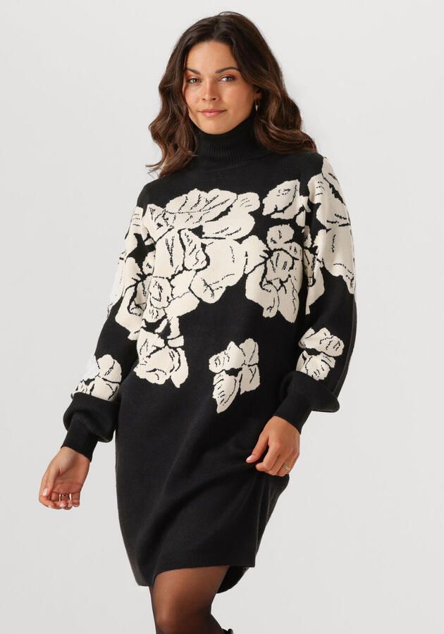 OBJECT Dames Jurken Objray L s Knit Rollneck Dress Zwart - Foto 4