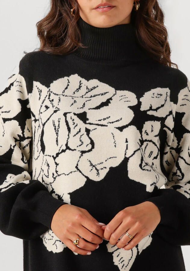 OBJECT Dames Jurken Objray L s Knit Rollneck Dress Zwart