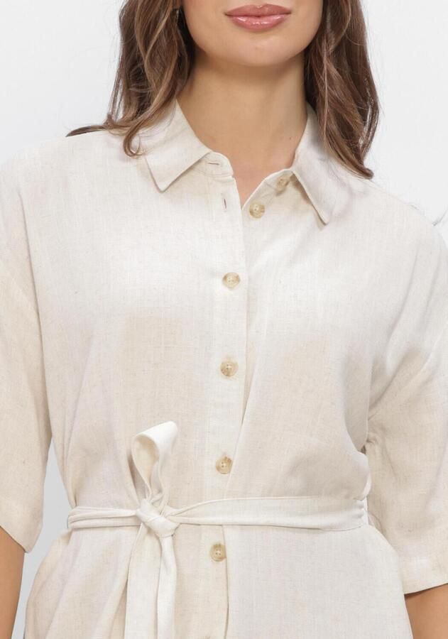 OBJECT Dames Jurken Objsanne 2 4 Lo Shirt Dress Ecru - Foto 2