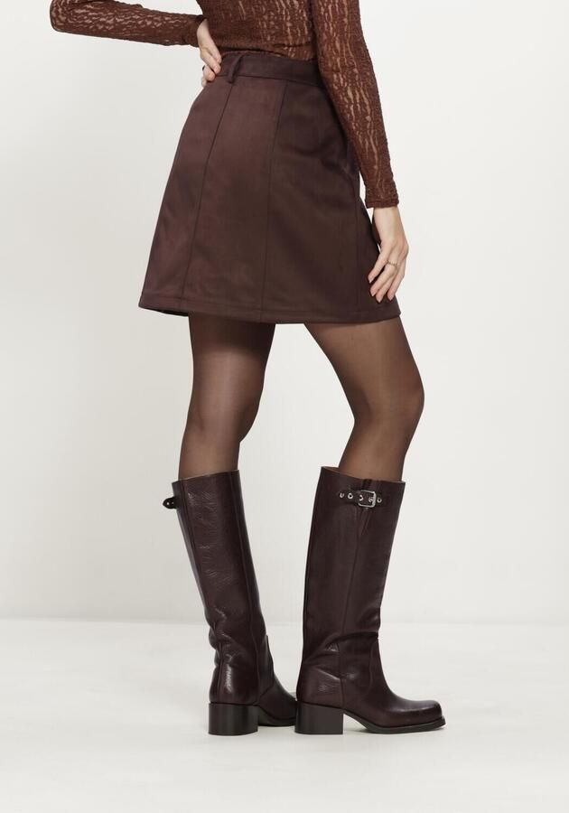 OBJECT Dames Rokken Objallie Hw Short Skirt R Bruin - Foto 3