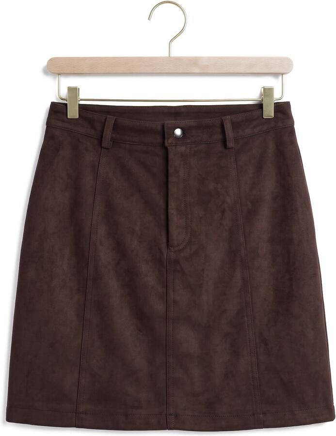 OBJECT Dames Rokken Objallie Hw Short Skirt R Bruin - Foto 2