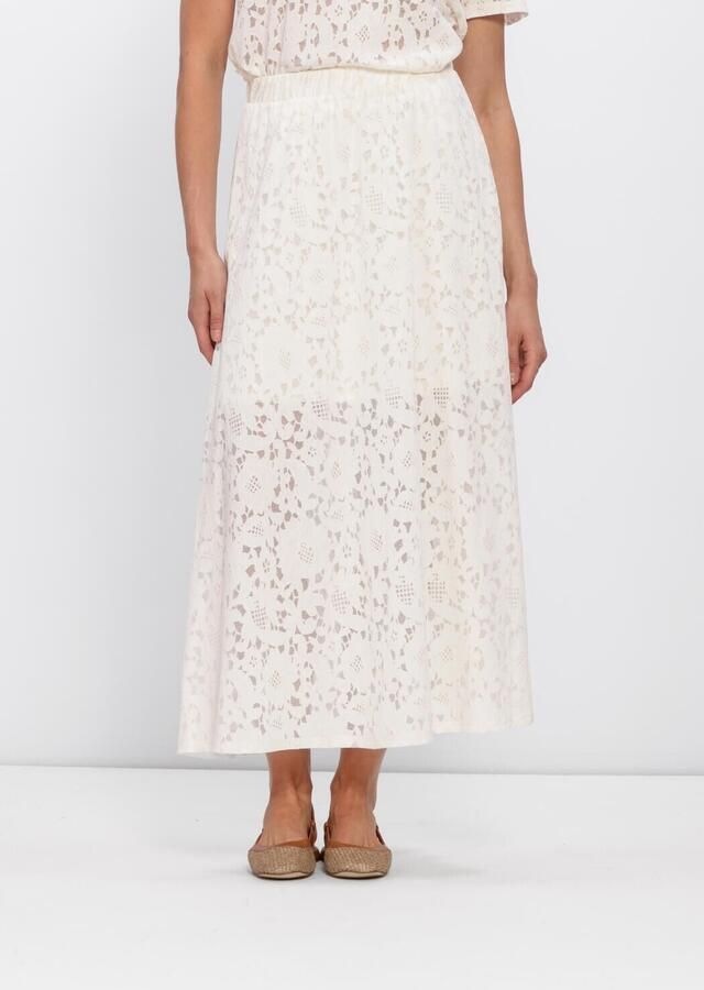 OBJECT Dames Rokken Objbianca Mw Lo Long Skirt Ecru