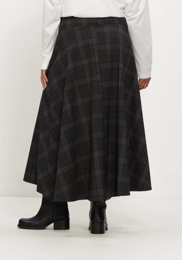 Object Midi-rokken Diena Long Skirt Black Gun Metal - Foto 2