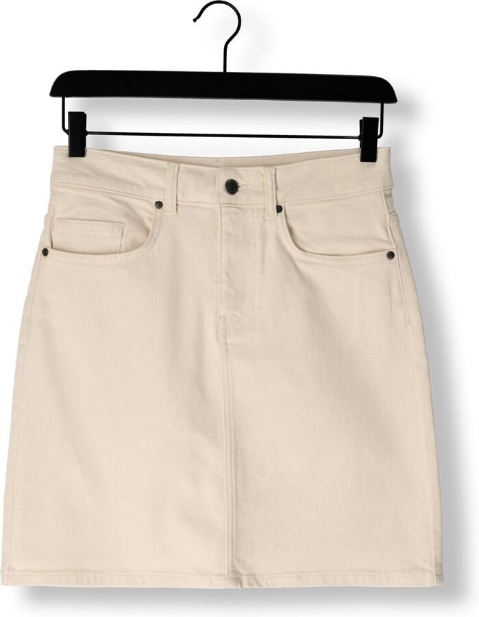 OBJECT Dames Rokken Objellen Hw Short Twill Skirt Ecru