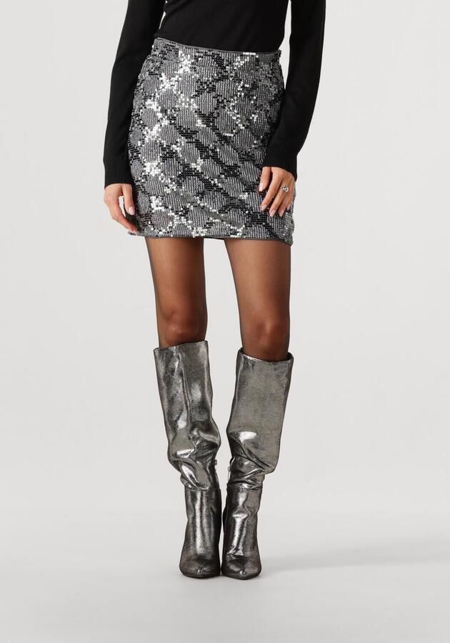 OBJECT Dames Rokken Objlea Hw Short Skirt Zilver