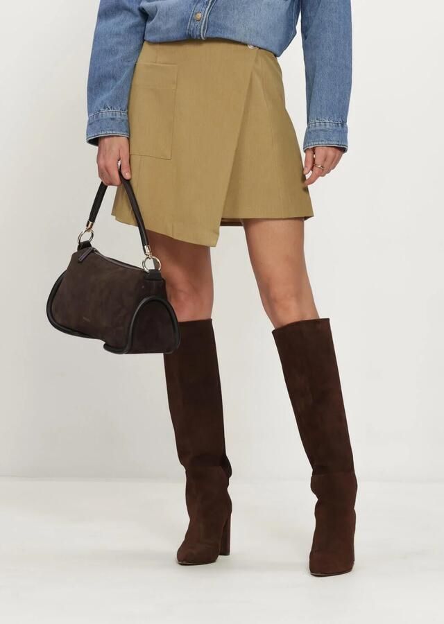 OBJECT Dames Rokken Objlisa Re Wrap Skirt Khaki