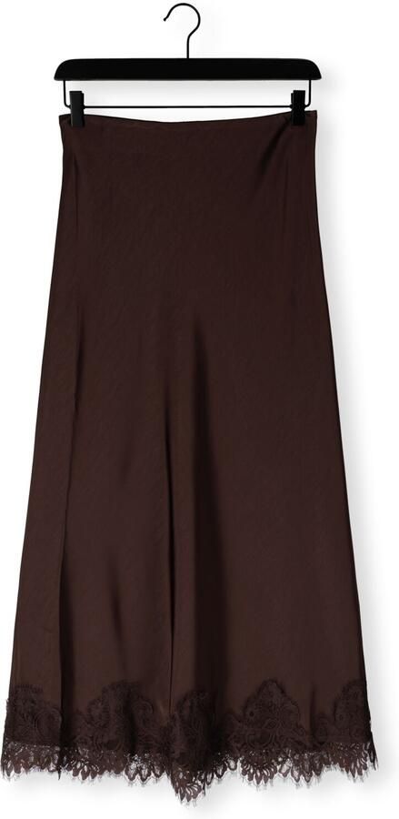 OBJECT Dames Rokken Objnaline Mw Long Lace Skirt Bruin - Foto 4
