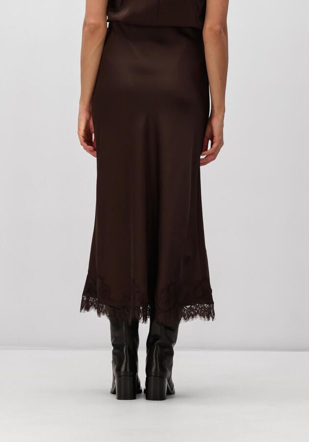 OBJECT Dames Rokken Objnaline Mw Long Lace Skirt Bruin - Foto 2