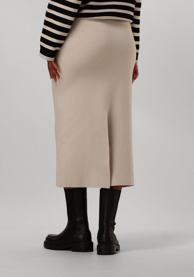 OBJECT Dames Rokken Objreynard Hw Knit Skirt Beige