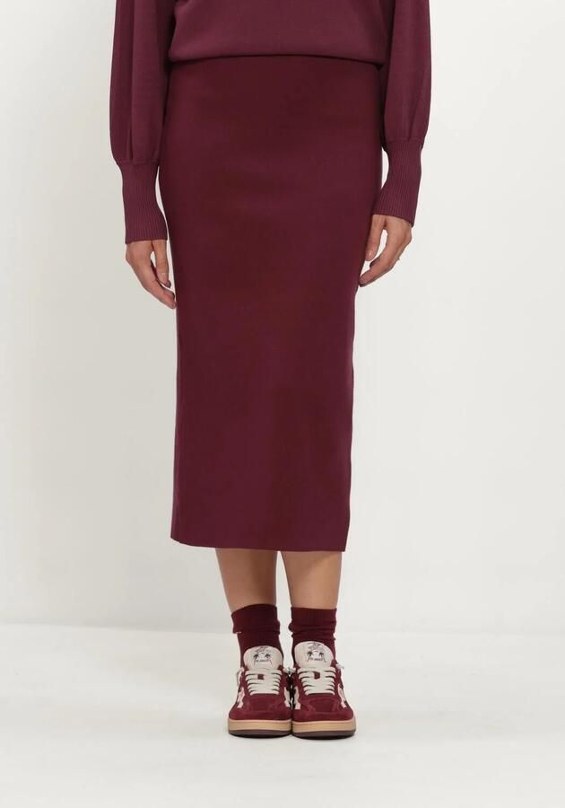 OBJECT Dames Rokken Objreynard Hw Knit Skirt Bordeaux