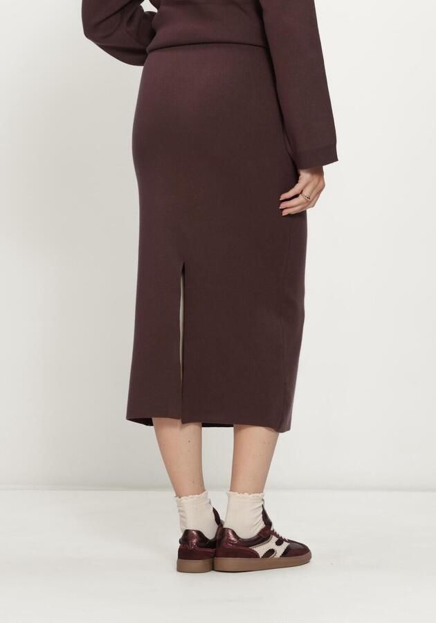OBJECT Dames Rokken Objreynard Hw Knit Skirt Bruin - Foto 2