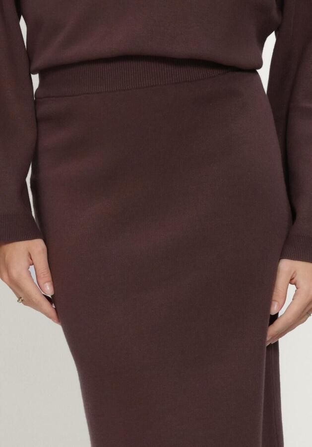 OBJECT Dames Rokken Objreynard Hw Knit Skirt Bruin - Foto 3