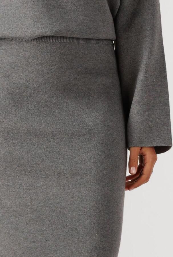 OBJECT Dames Rokken Objreynard Hw Knit Skirt Grijs - Foto 2