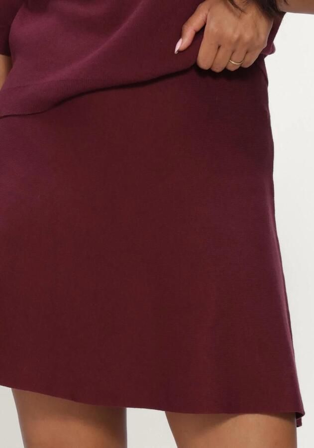 OBJECT Dames Rokken Objreynard Hw Short Knit Skirt Bordeaux - Foto 3