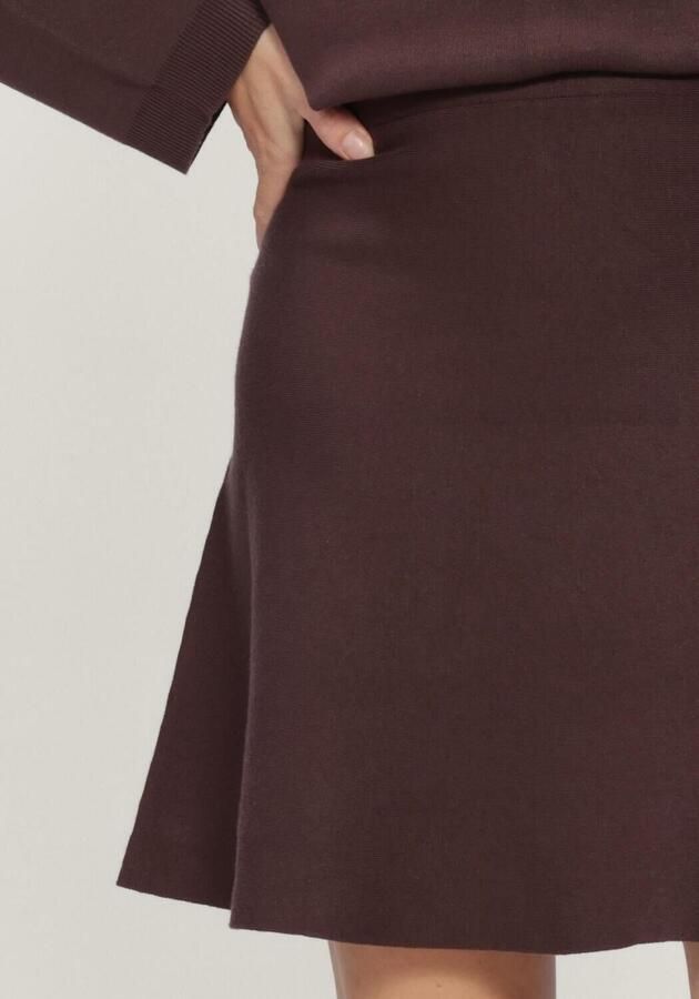 OBJECT Dames Rokken Objreynard Hw Short Knit Skirt Bruin - Foto 3