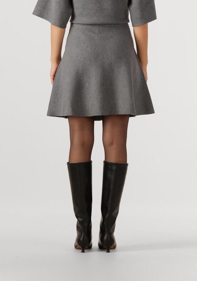 OBJECT Dames Rokken Objreynard Hw Short Knit Skirt Grijs - Foto 2