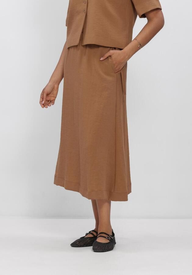 OBJECT Dames Rokken Objrini Midi Skirt 145 Nd Camel