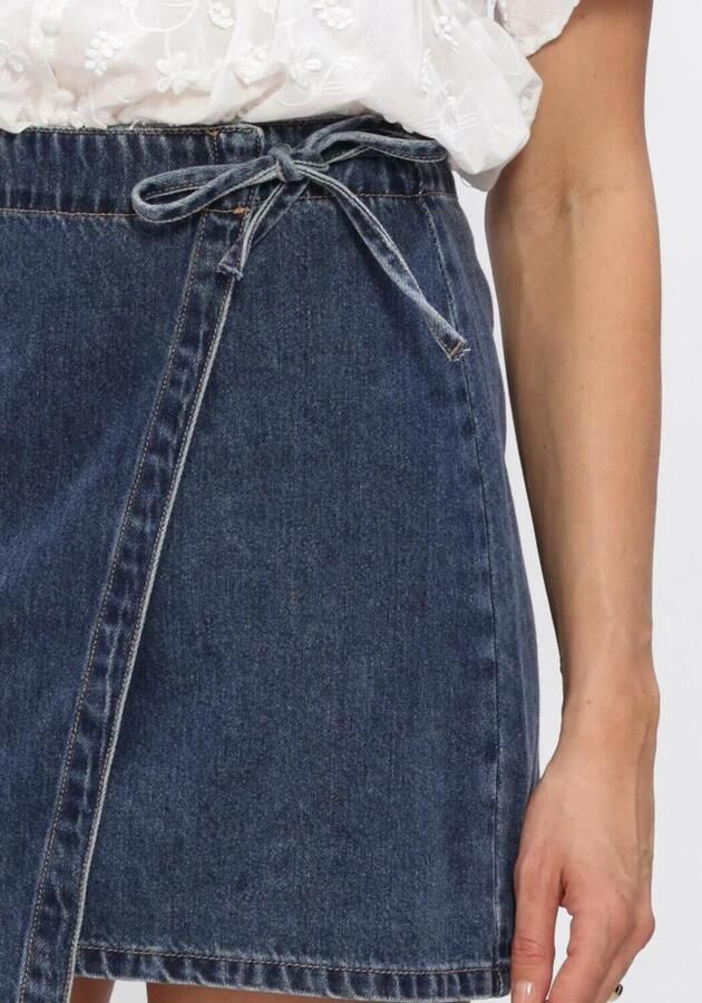 OBJECT Dames Rokken Objrosie Mw Denim Short Wrap Skirt Blauw - Foto 3
