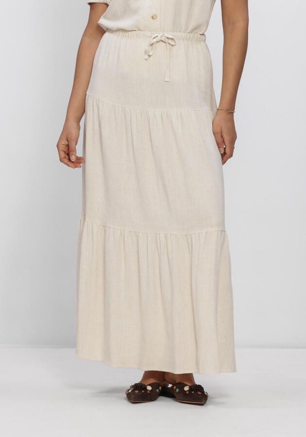 OBJECT Dames Rokken Objsanne Mw Long Layer Skirt Ecru