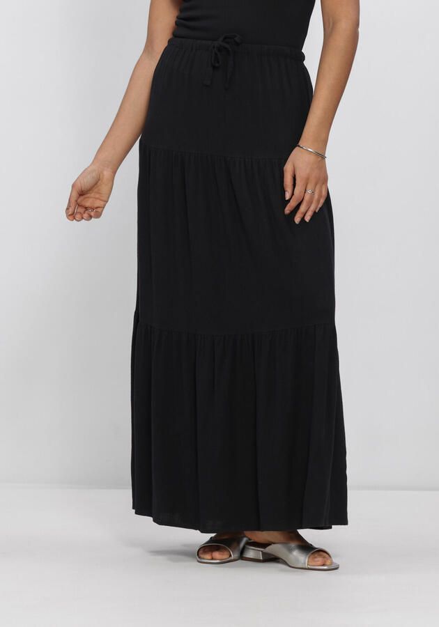 OBJECT Dames Rokken Objsanne Mw Long Layer Skirt Zwart
