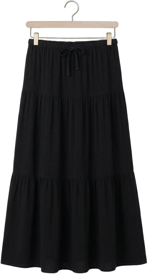 OBJECT Dames Rokken Objsanne Mw Long Layer Skirt Zwart - Foto 4