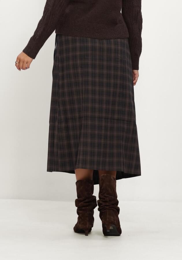 OBJECT Dames Rokken Objsoley Reese Re Long Wrap Skirt Bruin - Foto 2