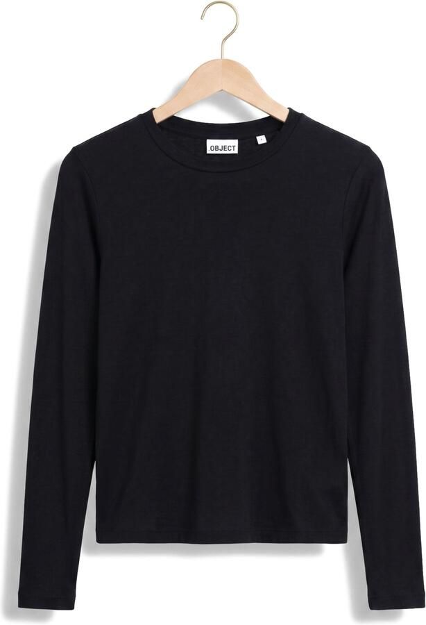 OBJECT Dames Tops & T-shirts Objalma Ls Re Top Noos Zwart - Foto 4
