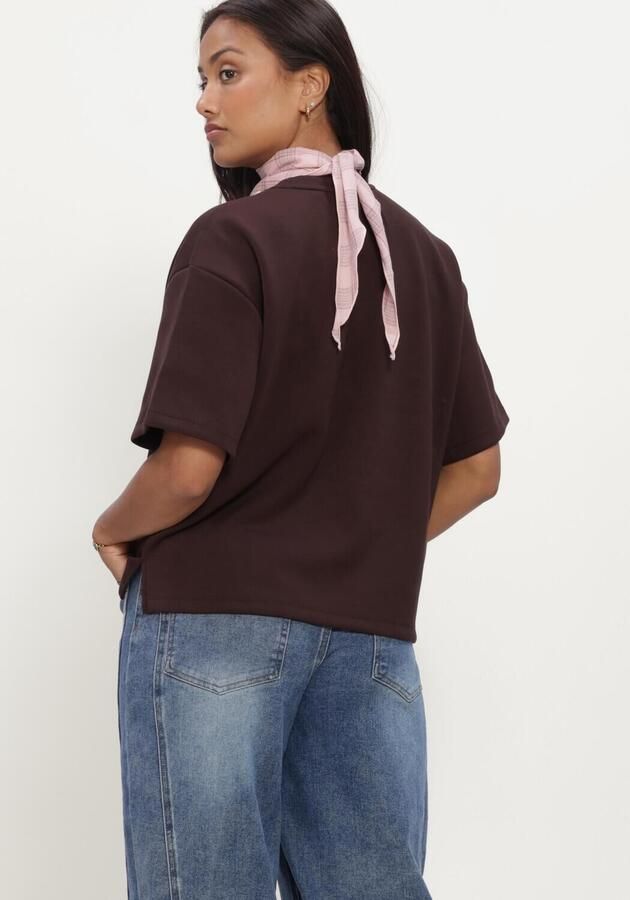 OBJECT Dames Tops & T-shirts Objandrea Re 2 4 T-shirt Noos Bruin - Foto 4