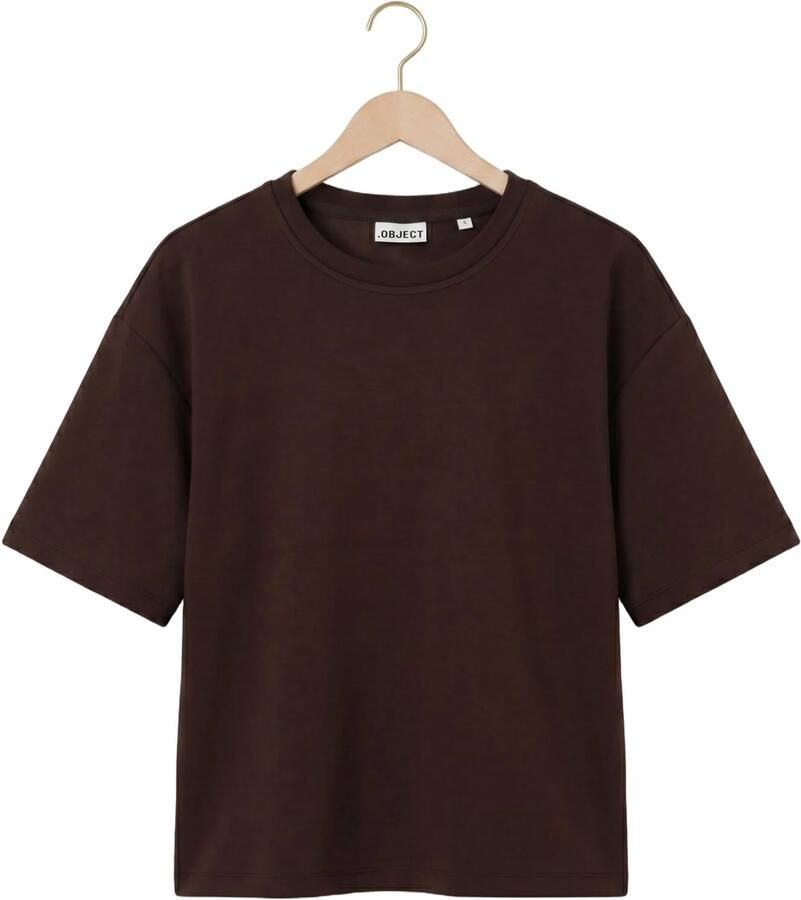OBJECT Dames Tops & T-shirts Objandrea Re 2 4 T-shirt Noos Bruin - Foto 2