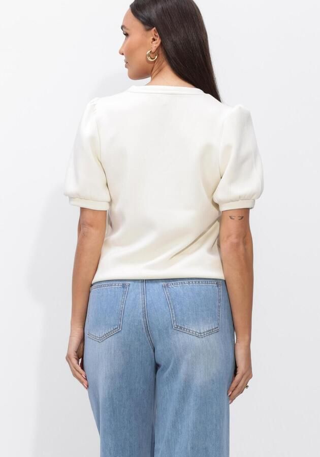 OBJECT Dames Tops & T-shirts Objandrea S s Re V-neck Top Gebroken Wit - Foto 2