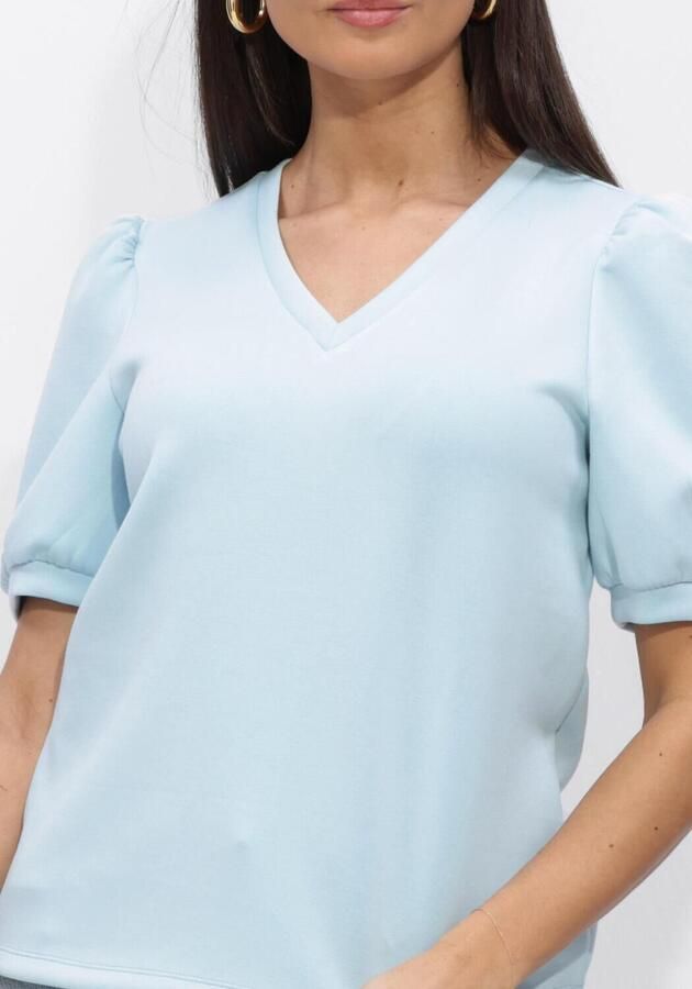 OBJECT Dames Tops & T-shirts Objandrea S s Re V-neck Top Lichtblauw - Foto 4