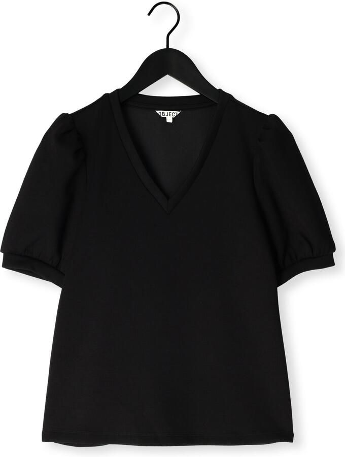 OBJECT Dames Tops & T-shirts Objandrea S s Re V-neck Top Zwart - Foto 2